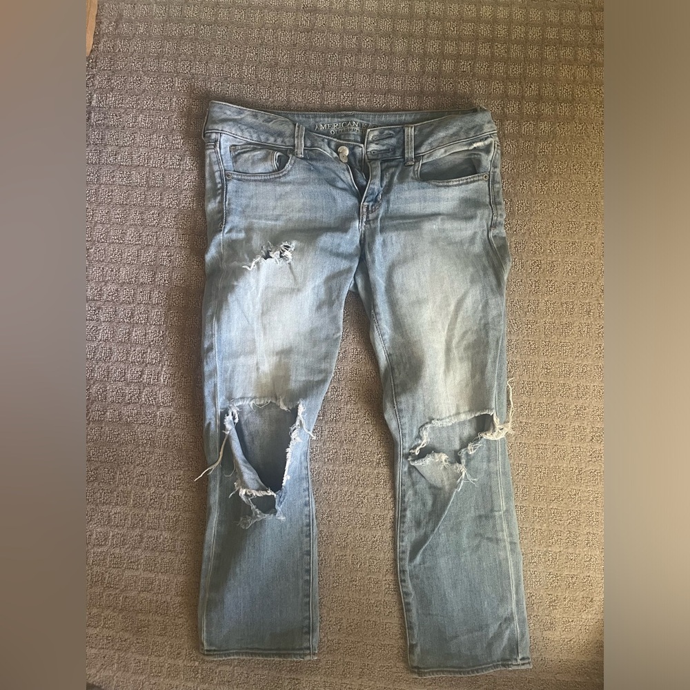 American eagle cropped jeans size 6